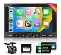 2G+64G Android 13 Car Stereo for Peugeot 3008 5008 Partner Citroen Berlingo 2010-2016 with Wireless Carplay Android Auto, Podofo 7" HD IPS Touch Screen Bluetooth Radio, GPS, Wifi, EQ, FM/RDS, Camera