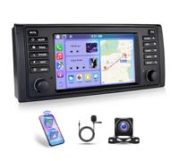 2G+64G Android 15 Car Stereo for BMW 5 Series E53 1996-2003, 7 Inch Touch Screen 2 Din Car Radio Receiver Head Unit w/Wireless Carplay Android Auto Bluetooth GPS Navi FM EQ BT SWC Backup Camera Mic