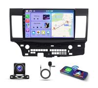 2G+64G Android 15 Upgrade Car Stereo for Mitsubishi Lancer 2007-2012 10 Inch IPS Touch Screen 2 Din Car Radio Receiver w/Wireless Carplay Android Auto GPS Navi Bluetooth Wifi HiFi BT SWC Backup Camera