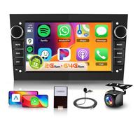 [2G+64G] Android Car Stereo for Opel Vauxhall Corsa Astra Vivaro Zafira with Wireless Carplay/Android Auto/GPS/WiFi, Hodozzy 7" Touch Screen Car Radio Bluetooth Mirror Link FM/RDS EQ+Reverse Camera