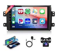 2G 64G Android Car Stereo for Suzuki SX4 2006-2013 with Wireless Carplay Android Auto, Rimoody 2 Din 9 Inch Touch Screen Car Radio with GPS Navigation WiFi Bluetooth FM RDS EQ AHD Backup Camera