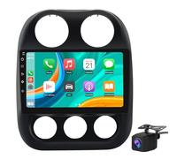 [2G+64G] Car Radio for Jeep Compass Patriot 2010-2016, 10.1 inch Android 13 Touch Screen Carplay/Android Auto/Mirror Link/SWC/Bluetooth/WiFi AHD Backup Camera for Jeep Compass