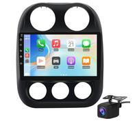 [2G+64G] Car Radio for Jeep Compass Patriot 2010-2016, 10.1 inch Android 13 Touch Screen Carplay/Android Auto/Mirror Link/SWC/Bluetooth/WiFi AHD Backup Camera for Jeep Compass