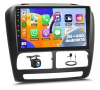 2G+64G Car Stereo for Vauxhall Combo Fiat Doblo with Wireless CarPlay Android Auto Mirror Link，Android 13 9" Touch Screen Car Radio with GPS Sat Nav WiFi Bluetooth FM RDS SWC＋Backup Camera