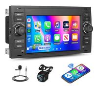 2G+64G Wireless CarPlay Android Auto Car Radio for Ford Fiesta Focus Transit Connect Mondeo S-Max, Android 13 7" Touchscreen with Bluetooth Mirror Link GPS FM RDS WiFi SWC+Backup Camera