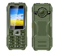 2G Basic Cell Phone for The Elderly, Large icons Senior Cell Phone, Dual SIM, Big Talking Keys, SOS Button, Speed Dial, Charging Dock, FM Radio, Torch,Green