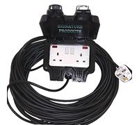 2G IP66 Outdoor Extension Lead Waterproof Double Socket 30 Metre Weatherproof 30M 2022 Black Edition