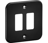 2G Metalclad Grid Faceplate - Textured Sand Black Finish