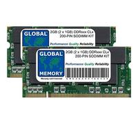 2GB (2 x 1GB) DDR 266/333MHz 200-PIN SODIMM MEMORY RAM KIT COMPATIBLE WITH ALUMINIUM POWERBOOK G4