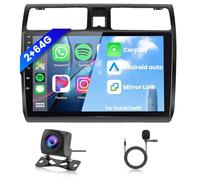 2GB 64GB Android Car Stereo for Suzuki Swift 2003-2010 Radio with Wireless Carplay Android Auto Mirror Link, Hodozzy 10 Inch Touchscreen Car Radio GPS, Bluetooth, WiFi, FM RDS Radio, SWC/EQ