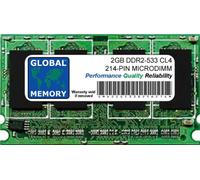 2GB DDR2 533MHz PC2-4200 214-PIN MICRODIMM MEMORY RAM COMPATIBLE WITH LAPTOPS/NOTEBOOKS