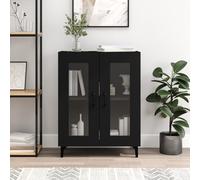 vidaXL Sideboard Storage Cupboard Side Cabinet Buffet Black Engineered Wood