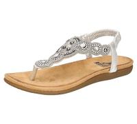 2Go Fashion Women 8018-829 Flat Sandal, Silver, 8 UK