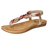 2Go Fashion Women's 8018-805 Flat Sandal, Gold, 2 UK