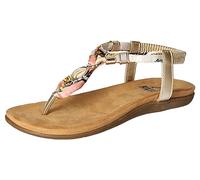 2Go Fashion Women's 8018-805 Flat Sandal, Gold, 5.5 UK