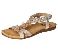 2Go Fashion Women's 8018-815 Flat Sandal, Gold, 4 UK