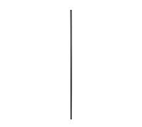 2GR01 - Iron Balusters - Round Plain - Hollow - 16mm - 110cm Tall - Box of 10 (Satin Black)