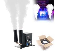 2Head CO2 Fog Machine,Digital CO2 Jet Machine,DMX512 Smoke Mister Machine w/5m Hose,for DJ Concerts Parties Birthday Wedding
