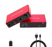 2i2 USB Audio Interface, 24Bit/192kHz Studio Recording, 48V Phantom Power, Zero-Latency Monitoring - Compatible with Mac/PC, DAWs, Ideal for Music Production, Podcasting & Voice Over