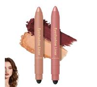 2in 1 Eyeliner Eyeshadow,Eye Shadow Crayon Cream Highlighter Pen, 2-in-1 Eye Makeup Eyeliner + Eyeshadow Smudge-Proof & Waterproof,Glides Smoothly for Vibrant Color (L)