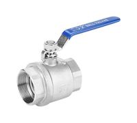 2in 304 Stainless Steel Two Piece Full Port Female Thread Ball Valve 2" DN50 1000 WOG Manual Ball Valve