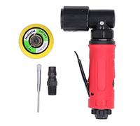 2in 90° Pneumatic Grinder, Industrial Polisher and Sanding Machine, Low Vibration Right Angle Grinding Tool for Furniture, Metal, Automotive Detailing with Zinc Alloy Body and