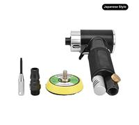 2in Air Sander Kit Pneumatic Polisher Grinder 12000rpm Alloy Steel Elbow Design Mini Portable Polishing Machine for Small Space Metal Woodworking Projects (Japanese Style)