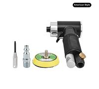 2in Air Sander Kit Pneumatic Polisher Grinder 12000rpm Alloy Steel Elbow Design Mini Portable Polishing Machine for Small Space Metal Woodworking Projects (US Style)