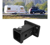 2in Bolt on Receiver Tube, Trailer Hitch Receiver Adapter, Universal for Pickup Trucks for Pintle Hook Hitch Mounts Racks Towing