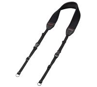 "2in1 130" Camera Strap, Neoprene, Straight, Black
