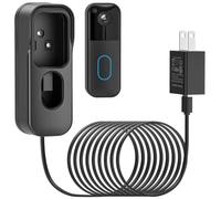 2in1 Charging Cable with Adapter & No Drill Adhesive Doorbell Mount for Blink Video Doorbell (2nd Gen)-2025 Release, Doorbell Transformer with 16.4ft Weatherproof Power Cord for Blink Doorbell Camera