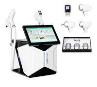 2IN1 Diode Laser Hair Removal Machine for Arm Leg Bikini Line Full Body Use | 10Bars 4 Wavelengths Pre-igntio Function Controller with LCD Screen Home and Salon Use White