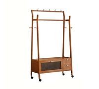 2in1 Hall Tree with Shoe Storage & Coat Rack Dark Wood Entway Organizer with Shelves SpaceSaving Design for Bedroom Hallway Office (67.7"x15.7"x40.4")