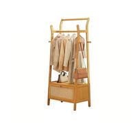 2in1 Hall Tree with Shoe Storage & Coat Rack SpaceSaving Entway Organizer with Shelves Dark Wood 66.1"x15.7"x27.2" Perfect for Bedroom Hallway Office