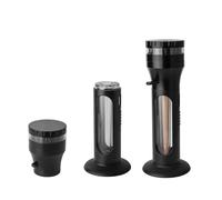 2in1 Herb Grinder Cone Loader, Cigarette Rolling Machine Compatible with King Size Cones, All in One Portable Aluminum Alloy Grinder and Cone Filler Machine