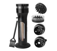 2in1 Herb Grinder Cone Loader, Cigarette Rolling Machine for King Size, All In One Portable Aluminum Alloy Grinder and Cone Filler, Grinder and Pre Rolled Cone Filling Machine
