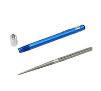 2in1 Knife Sharpener Pen Shaped Sharpener Pocket Sharpening Rod for Fishing Hooks Serrations Gut Hook Kitchen Outdoor Pocket Knife Sharpener