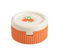 2in1 Medicine Box, Pill Box Organizer, Travel Pill Case, Suitable, Foldable, Multifunctional, Portable, 8.5x8.5x4.5cm/3.35x3.35x1.77 Inches, Orange, Purple, for Supplement