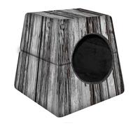 2in1 Pet Bed Cave Decorative Collapsible Cosy Fleece Cat Dog Rabbit House Box UK