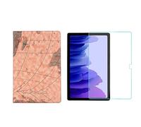 2in1 Set for Samsung Galaxy Tab A7 SM-T500 T505 10.4 inch with Slim Tablet Cover + Tempered Glass Protective Cover