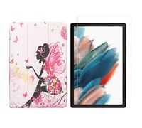 2in1 Set for Samsung Galaxy Tab A8 SM-X200 X205 10.5 inch with Smart Tablet Case + Tempered Glass Protective Cover