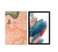2in1 Set for Samsung Galaxy Tab A8 SM-X200 X205 10.5 inch with Smart Tablet Case + Tempered Glass Protective Cover