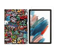2in1 Set for Samsung Galaxy Tab A8 SM-X200 X205 10.5 inch with Smart Tablet Case + Tempered Glass Protective Cover