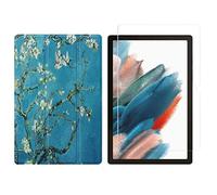 2in1 Set for Samsung Galaxy Tab A8 SM-X200 X205 10.5 inch with Smart Tablet Case + Tempered Glass Protective Cover