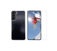 2In1 Set Phone Case + Tempered Glass For Samsung Galaxy S22 Plus 6.6 Inch Cover