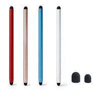 2in1 Stylus Pen for Samsung Galaxy Tab Tab A9+ / A8 / A7 / A7 Lite, High Sensitivity & Precision Styli Pencil for Apple iPad/iPad Pro/Fire HD/Microsoft/Surface/All Touch Devices (Red+Gold+Blue+White)