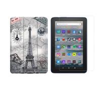 2In1 Tablet Set For Amazon Kindle Fire 7 12Th Gen. 2022 7 Inch Cover + Film