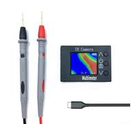 2in1 Thermal Imaging Multimeter 32x24 IR Camera Digital Tester for HVAC Automotive Electrical Leak Detection -40 to for 300c Type-C