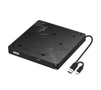 2in1 USB 3.0 Type C Slim External DVD RW Drive CD Player Burner Writer Reader Optical Drives For PC Laptop Space Saving