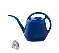 2in1 Watering Can Detachable Shower Head Set Long Spout Small Plastic Watering Can With Handle Solid Color Mini Water Cans for House Flower Plants Outdoor Garden (Blue, One Size)
